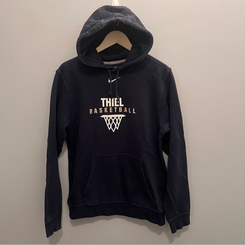 NIKE Thiel College Basketball Hoodie‎ Men’s S Navy Blue Sweatshirt